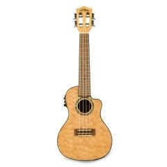 Lanikai QM-NACEC Quilted Maple Concert Preamp Elektro Ukulele