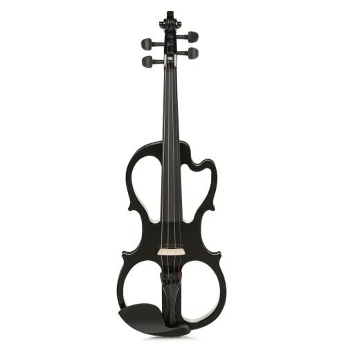 Carlovy VLE5 Elektro Keman Siyah 4/4 + Keman Yastığı Hediyeli