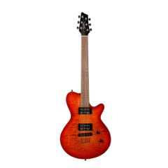 Godin LG HB Elektro Gitar (Cherry Burst Flame)