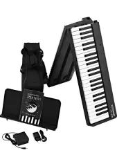 Köhner FX-220 Katlanabilir, Taşınabilir, Şarjlı Dijital Piyano (Dinamik Klavyeli, Tuş Hassasiyetli 88 Tuş)