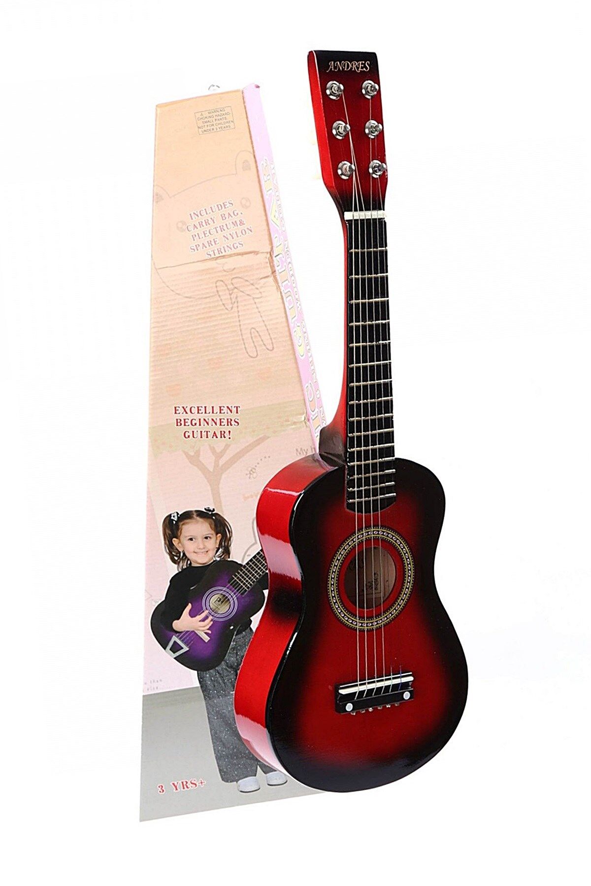 Çocuk Gitarı - Kırmızı