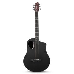 Donner Rising G2 Carbon Fiber Elektro Akustik Gitar (Transparent Brown)