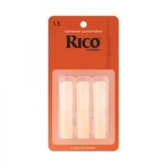 D'Addario Woodwinds Rico RIA0315 Soprano Saksafon  Kamışı (3 lü) No:1.5