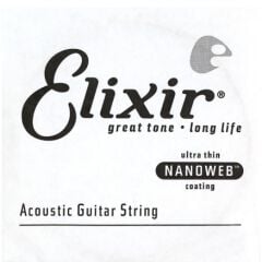 Elixir 15132 Nanoweb Bronze Tek Akustik Gitar Teli (32)