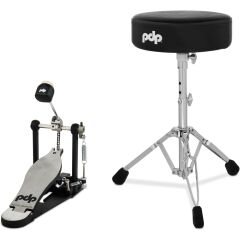 PDP Drums 700 Serisi 2 Parça Aksam Paketi (Tabure & Single Kick Pedalı)