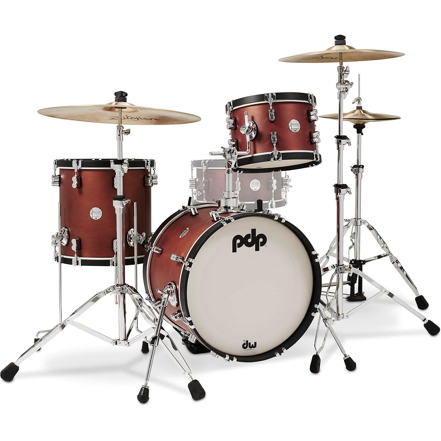 PDP Concept Maple Classic Bop 3 Parça 18'' Davul (Ox Blood)