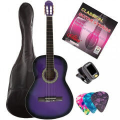 ALMİRA MG917-PRP Tam Boy Yetişkin Klasik Gitar Seti