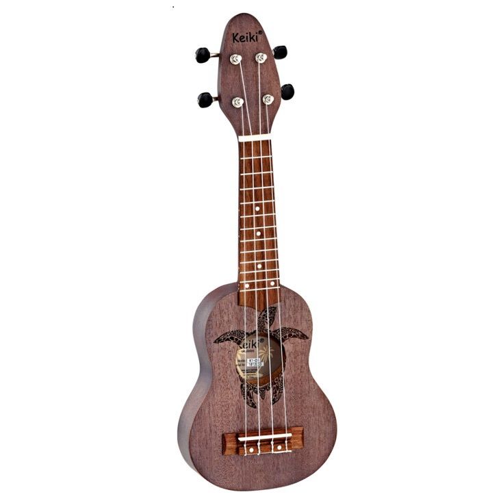 Ortega Keiki Turtle Sopranino  Ukulele (Coal)