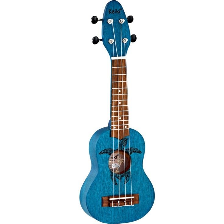 Ortega Keiki Turtle Sopranino Ukulele (Ocean Blue)