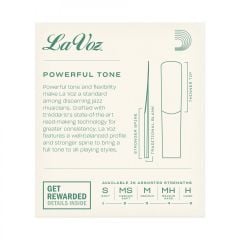 D'Addario Woodwinds La Voz RJC10HD Alto Saksafon Kamışı Hard