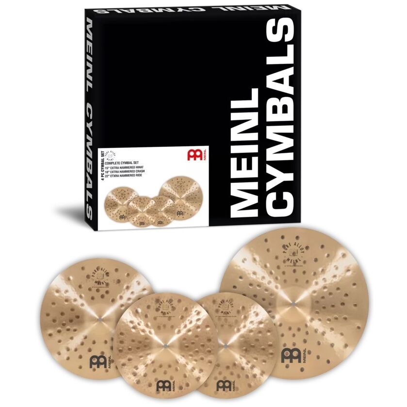 Meinl 15'' - 18'' - 22'' Pure Alloy Complete Extra Hammered Zil Seti