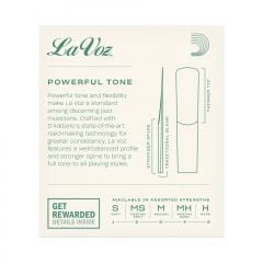 D'Addario Woodwinds La Voz RJC10MD Alto Saksafon Kamışı Medium