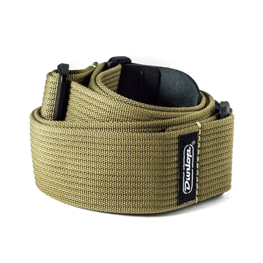 Jim Dunlop D27-01OL Cotton Ribbed Gitar Askısı (Olive)