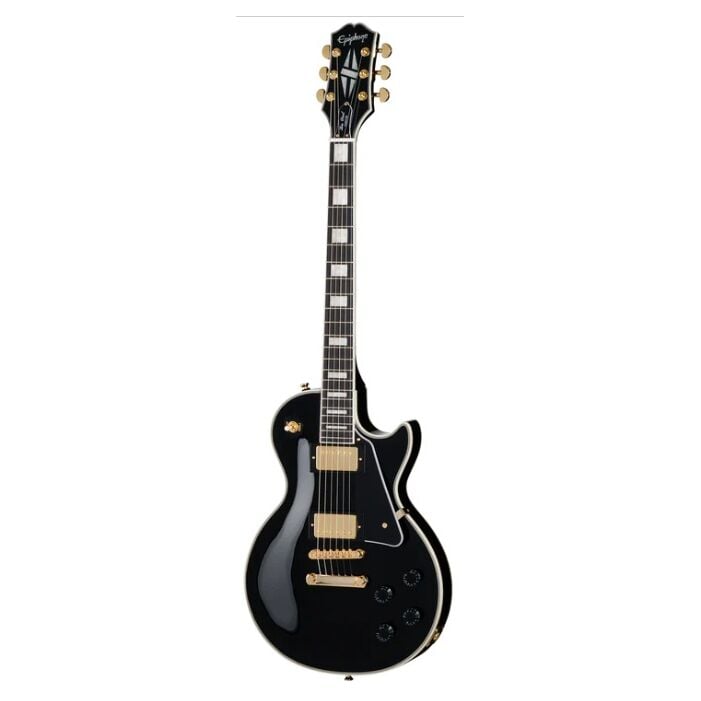 Epiphone EIGLPCEBGH1 Les Paul Custom Elektro Gitar (Ebony)