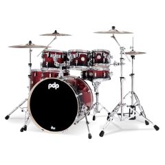 PDP Drums Concept Maple 7 Parça 22'' Akustik Davul (Red To Black Sparkle Fade)