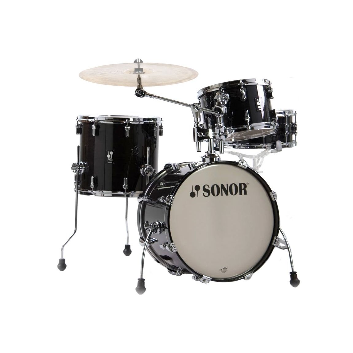 Sonor AQ2 Bop Set Akustilk Davul (Transparent Satin Black)