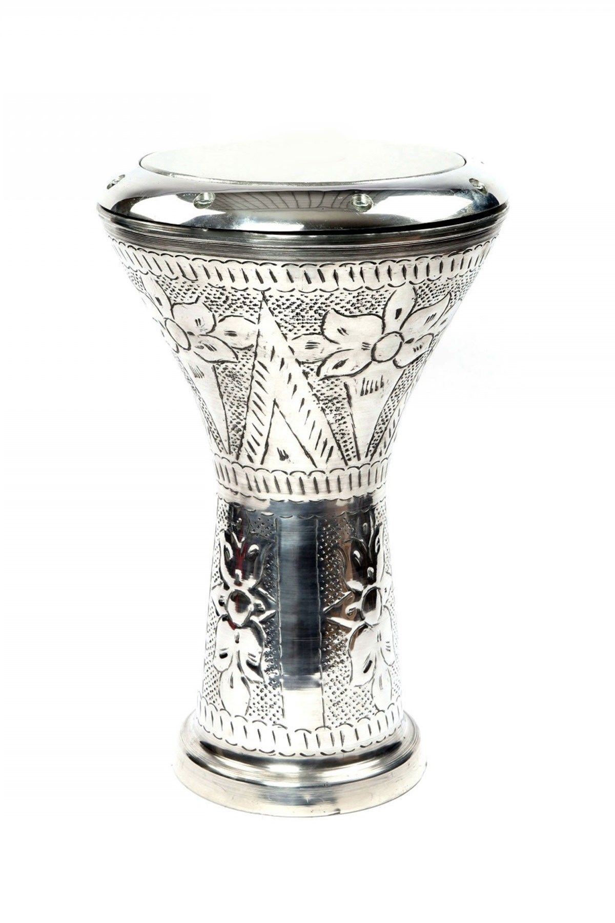 İşlemeli Parlak Çömlek Darbuka