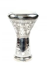 İşlemeli Parlak Çömlek Darbuka