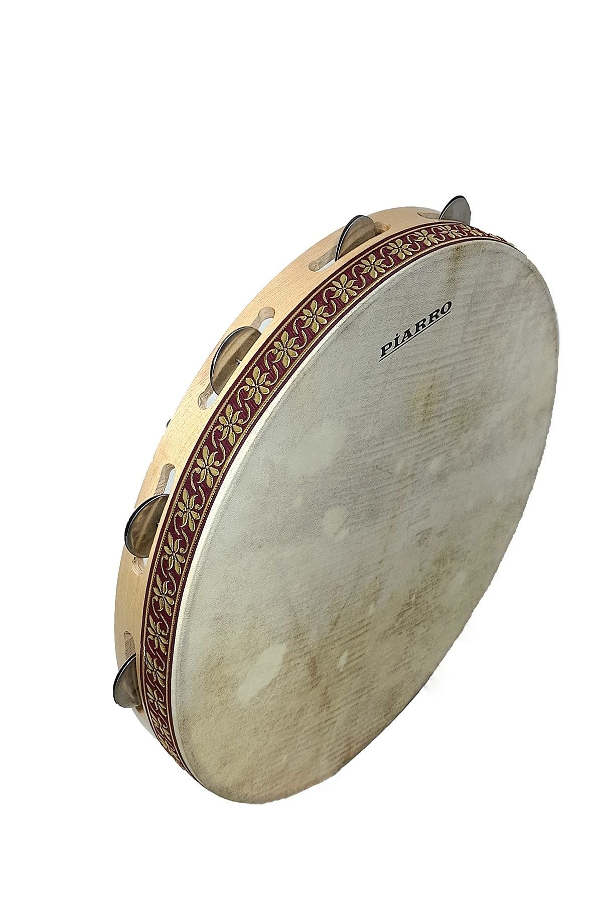 Piarro Çiftkat Zilli Deri Bendir 46cm