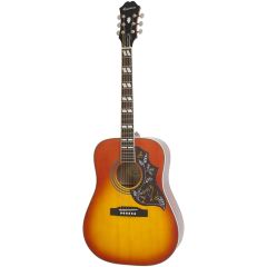Epiphone Hummingbird Studio - Solid Top Fishman Sonitone Elektro Akustik Gitar (Faded Cherry Sunburst)