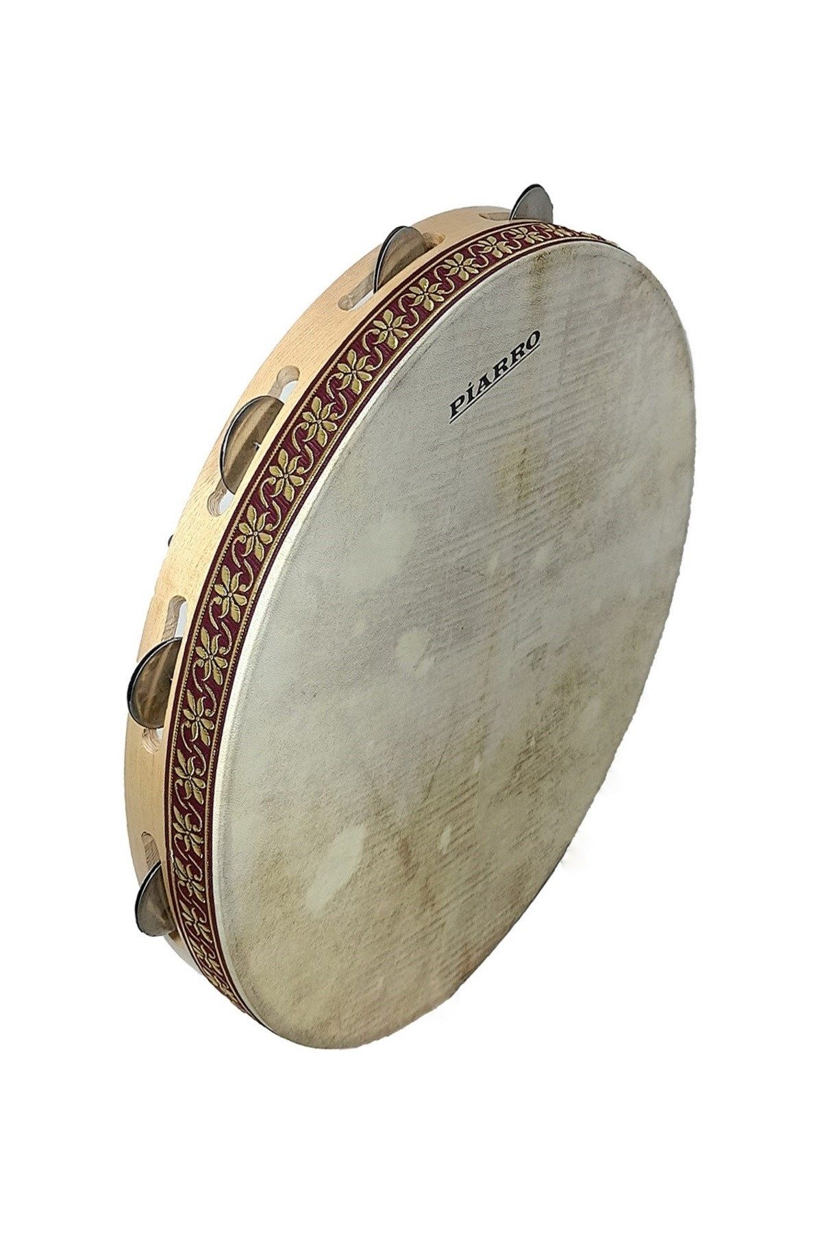 Piarro Çiftkat Zilli Deri Bendir 42cm