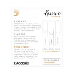 D'Addario Woodwinds Reserve Evolution DCE10355 Sib Klarnet Kamışı No:3.5+