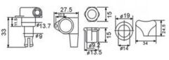VALENCIA BMH7105CRR4 BASS GİTAR KULAĞI KROM, 4 SAĞ