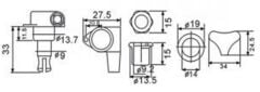 VALENCIA BMH7105BKR4 BASS GİTAR KULAĞI SİYAH, 4 SAĞ