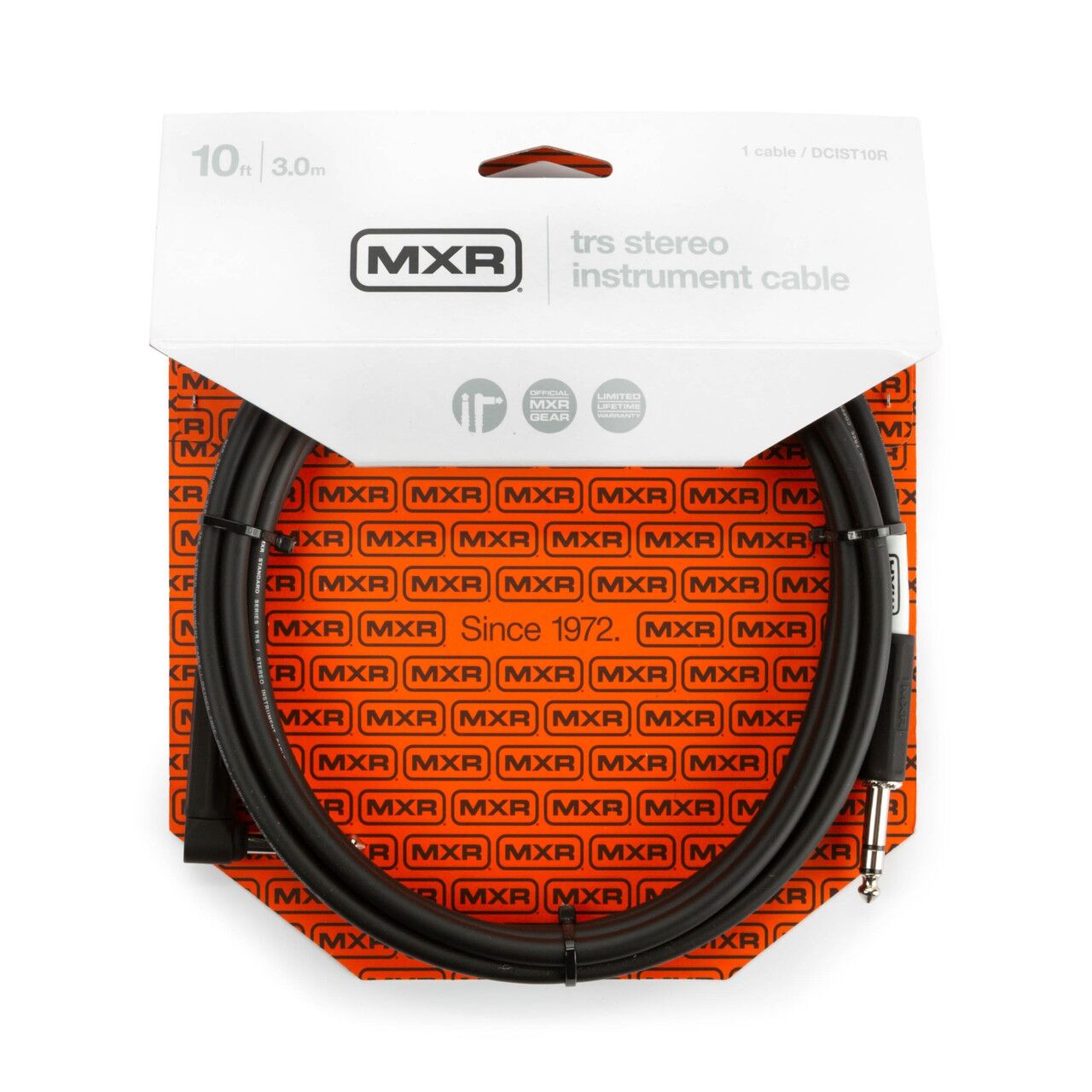 MXR DCIST10R Right / Straight TRS Stereo Enstrüman Kablosu (3 Metre)
