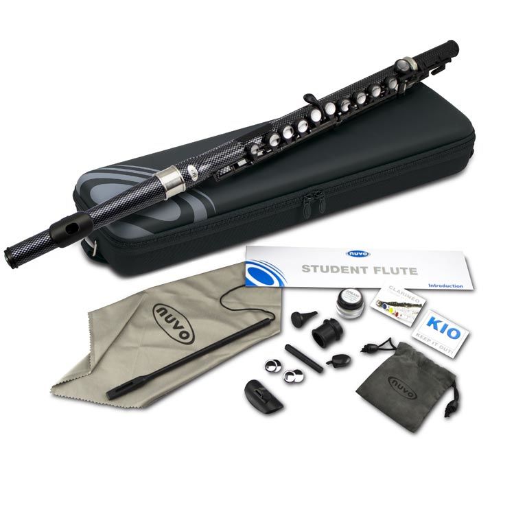 Yan Flüt Nuvo Siyah Karbon Fiber Efektli SE200CFE