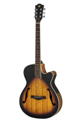 Valler AG213 SunBurst - SB Cutaway Akustik Gitar