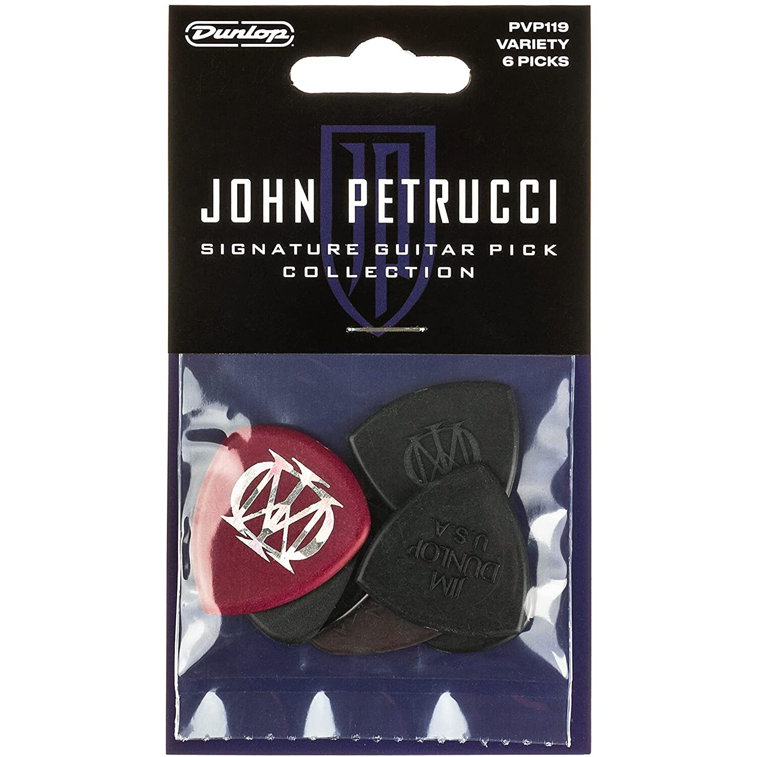 Jim Dunlop PVP119 Petrucci Variety 6lı Paket Pena
