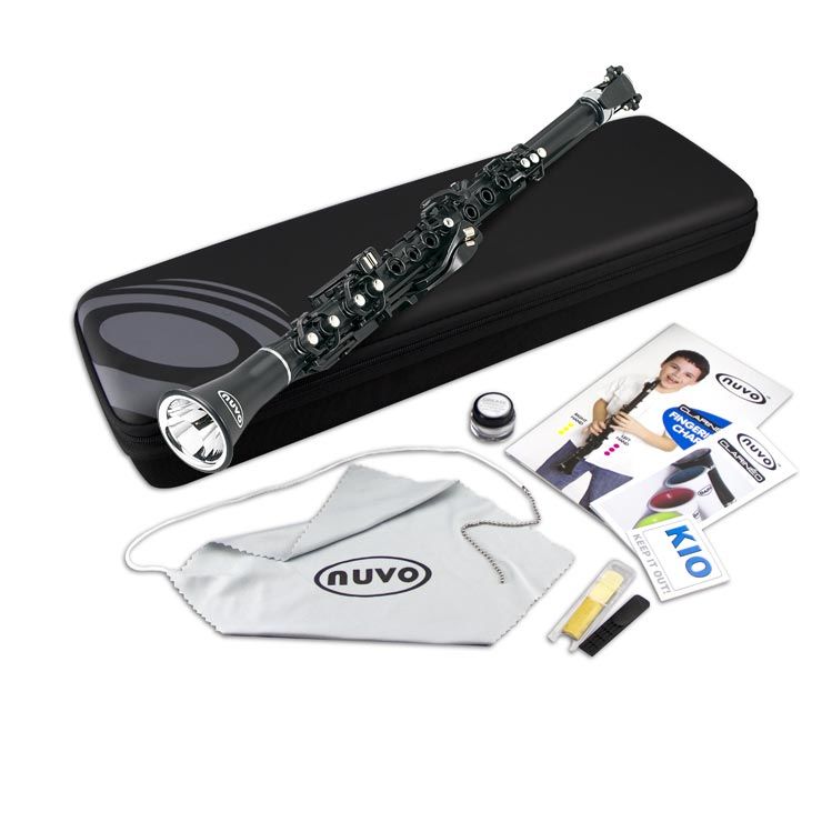Klarnet Başlangıç Seti Nuvo Siyah/Çelik N100CLBK Clarineo