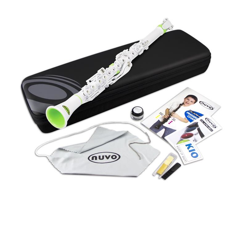 Klarnet Başlangıç Seti Nuvo Beyaz/Yeşil N100CLGN Clarineo