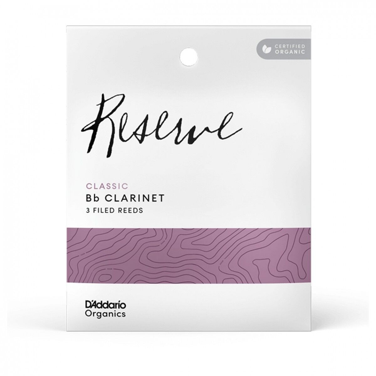 D'Addario Woodwinds Organic Reserve Classic ODCT0325 Sib Klarnet Kamışı No:2.5 (3 lü Paket)