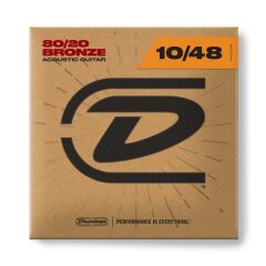 Jim Dunlop DAB1048 Extra Light 80/20 Bronze Akustik Gitar Tel Seti (10-48)