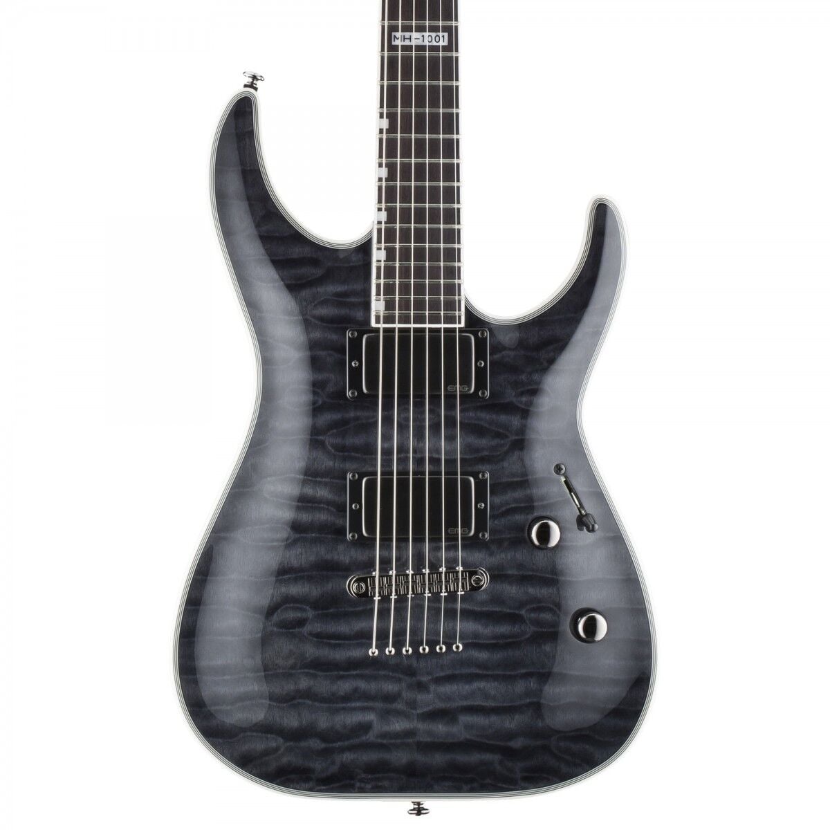 ESP LTD MH-1001 NT See Thru Black Elektro Gitar