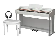 Valler PM60 WH Beyaz 88 Tuş Ağırlıklı Dijital Piyano ( Tabure + Kulaklık Hediyeli )