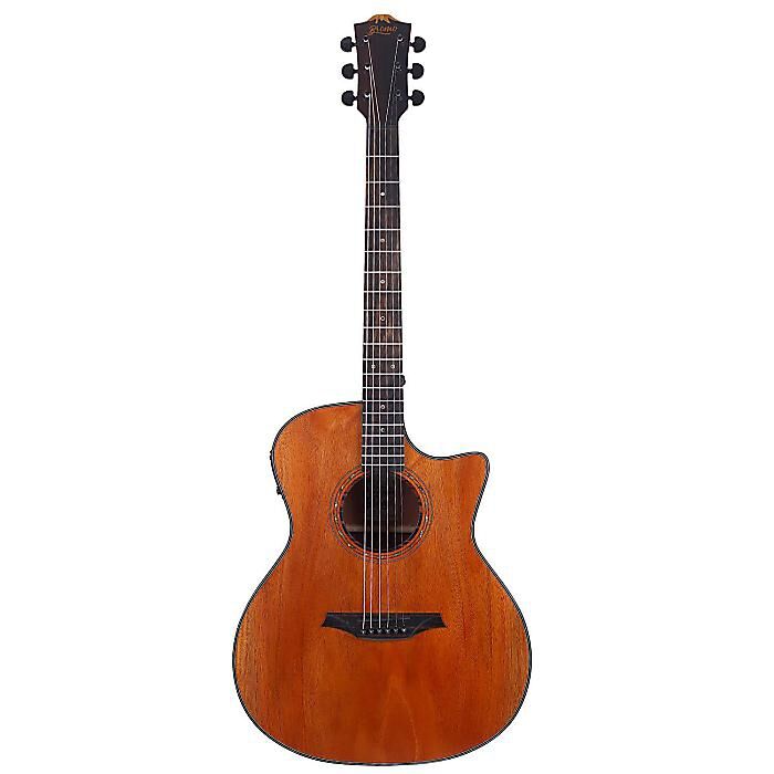 Bromo BAT2MCE Cutaway Elektro Akustik Gitar (Natural)