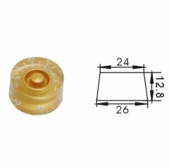 Dr Parts PNB2/GD Plastic Knob (Gold)