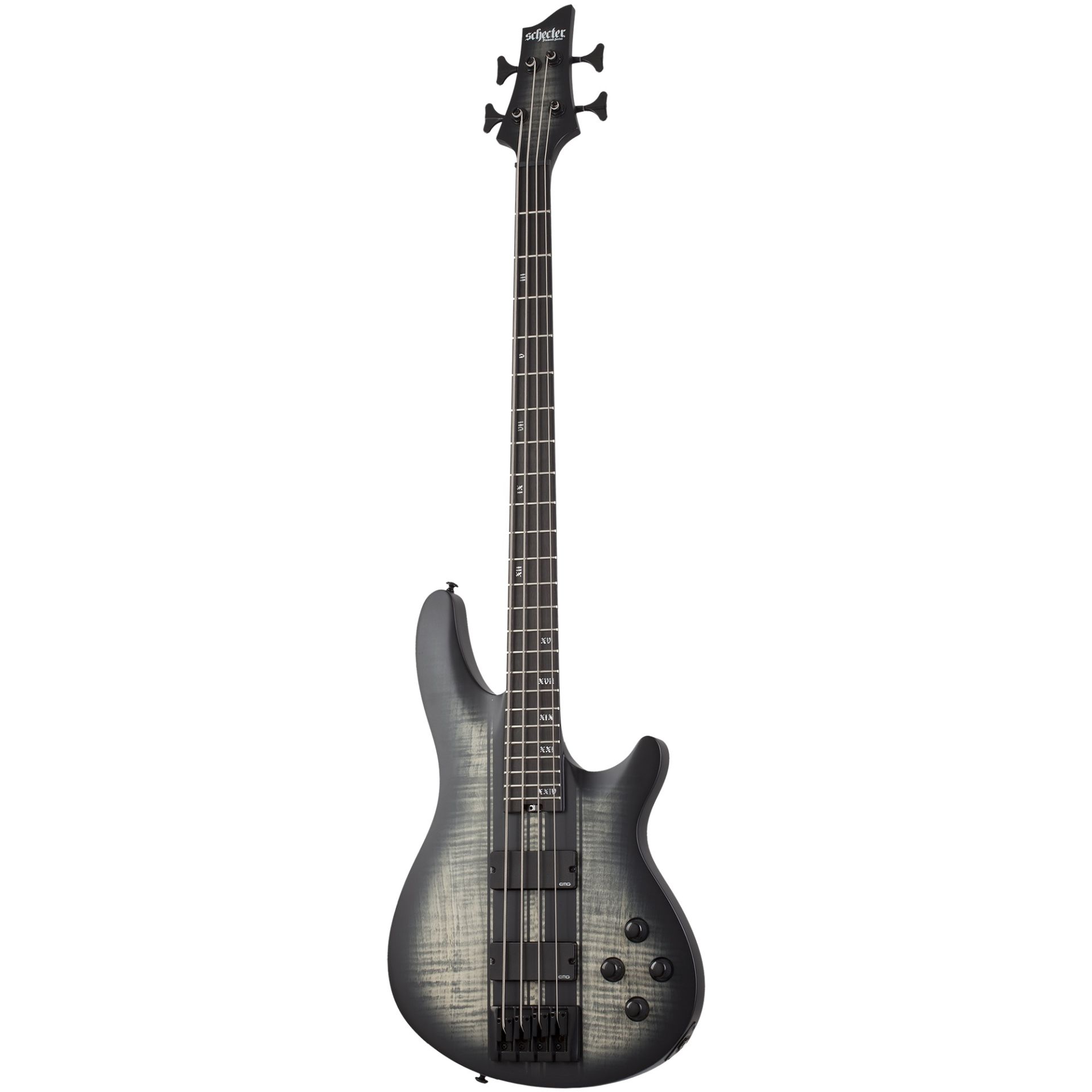 Schecter C-4 GT Bas Gitar (Satin Charcoal Burst)