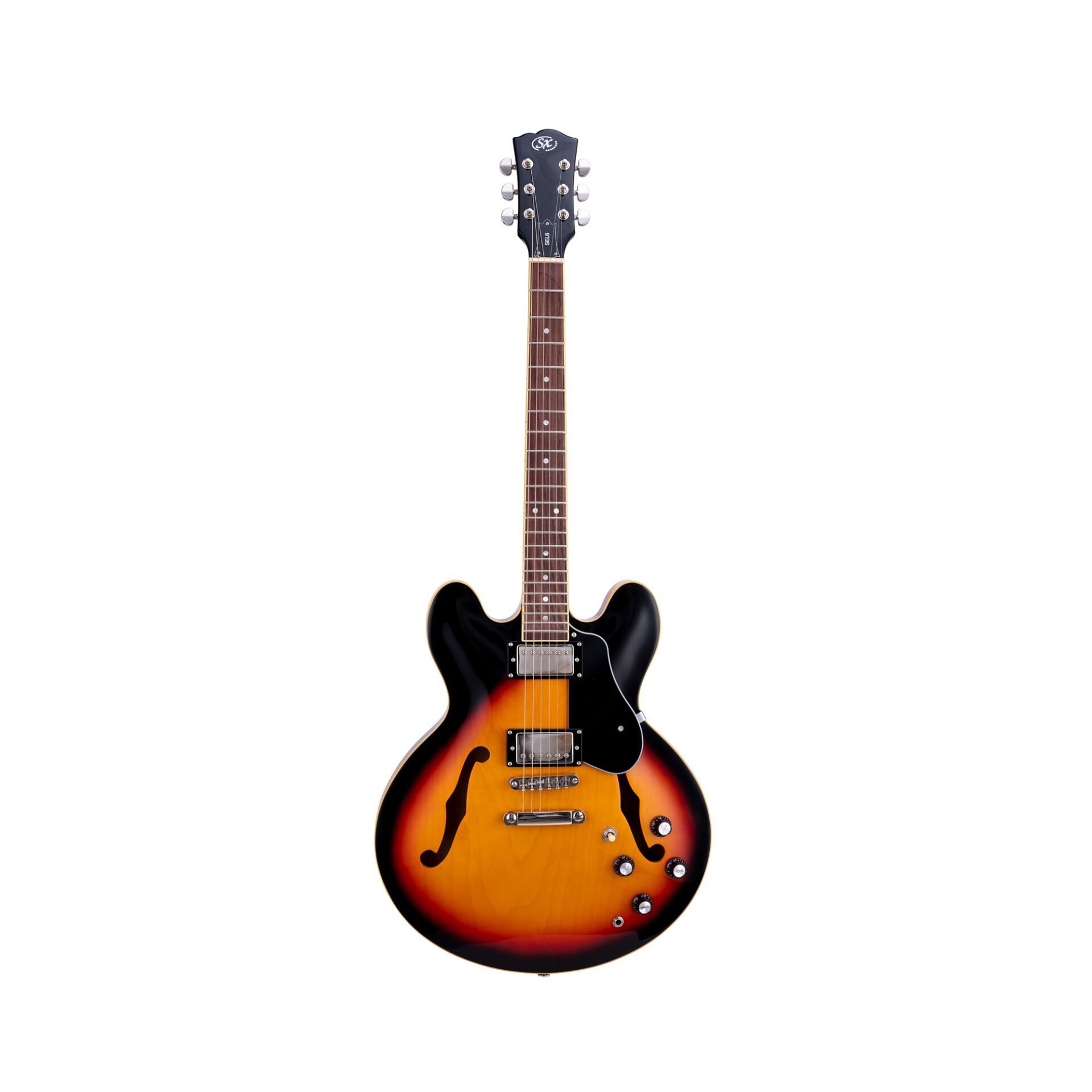 SX SEL6VS Semi Hollow Elektro Gitar (Vintage Sunburst)