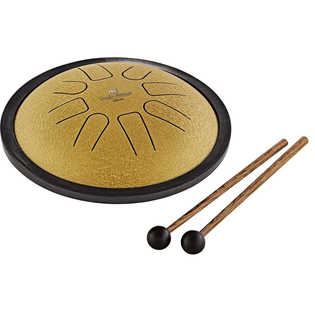 Meinl Sonic Energy 7'' Small Steel Tongue Drum (C Minor, 8 Notes, 440 Hz, Gold)