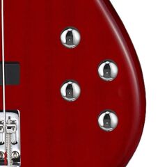 CORT AB5PLUSTR BASS GİTAR, AKTİF 5 TELLİ, TRANS KIRMIZI