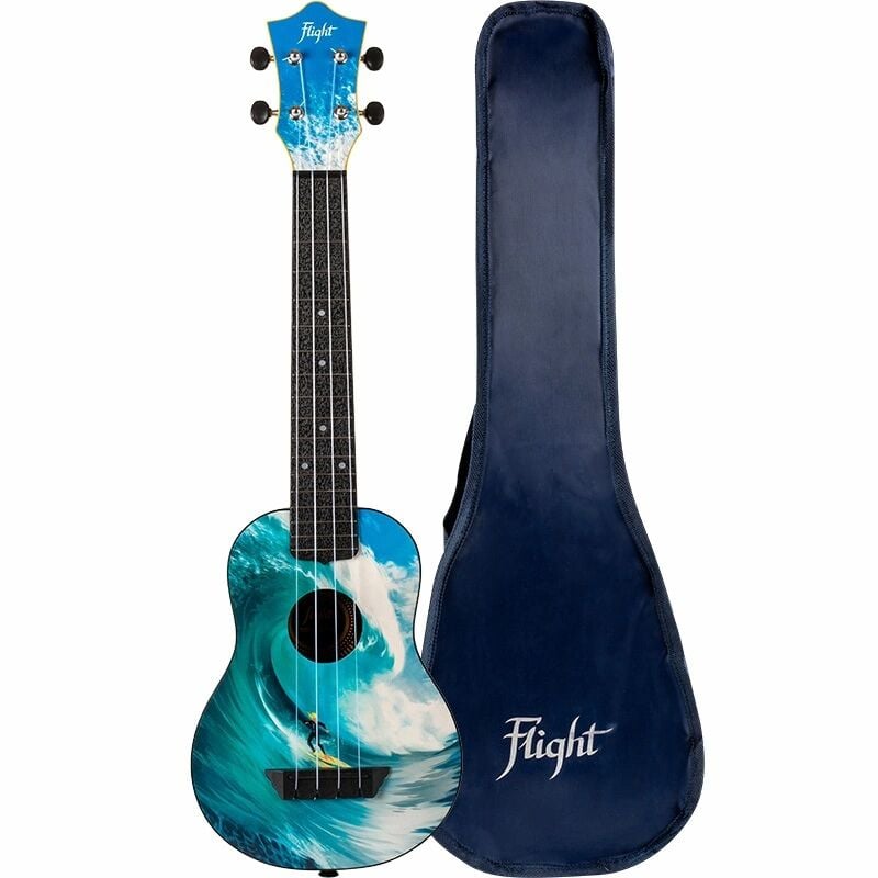 Flight TUSL25 Surf Travel Concert Scale Soprano Ukulele