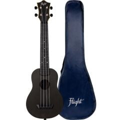 Flight TUSL35 Travel Concert Scale Soprano Ukulele (Siyah)