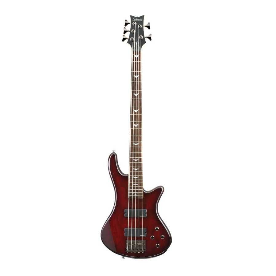 Schecter Stiletto Extreme-5 Bas Gitar (Black Cherry)