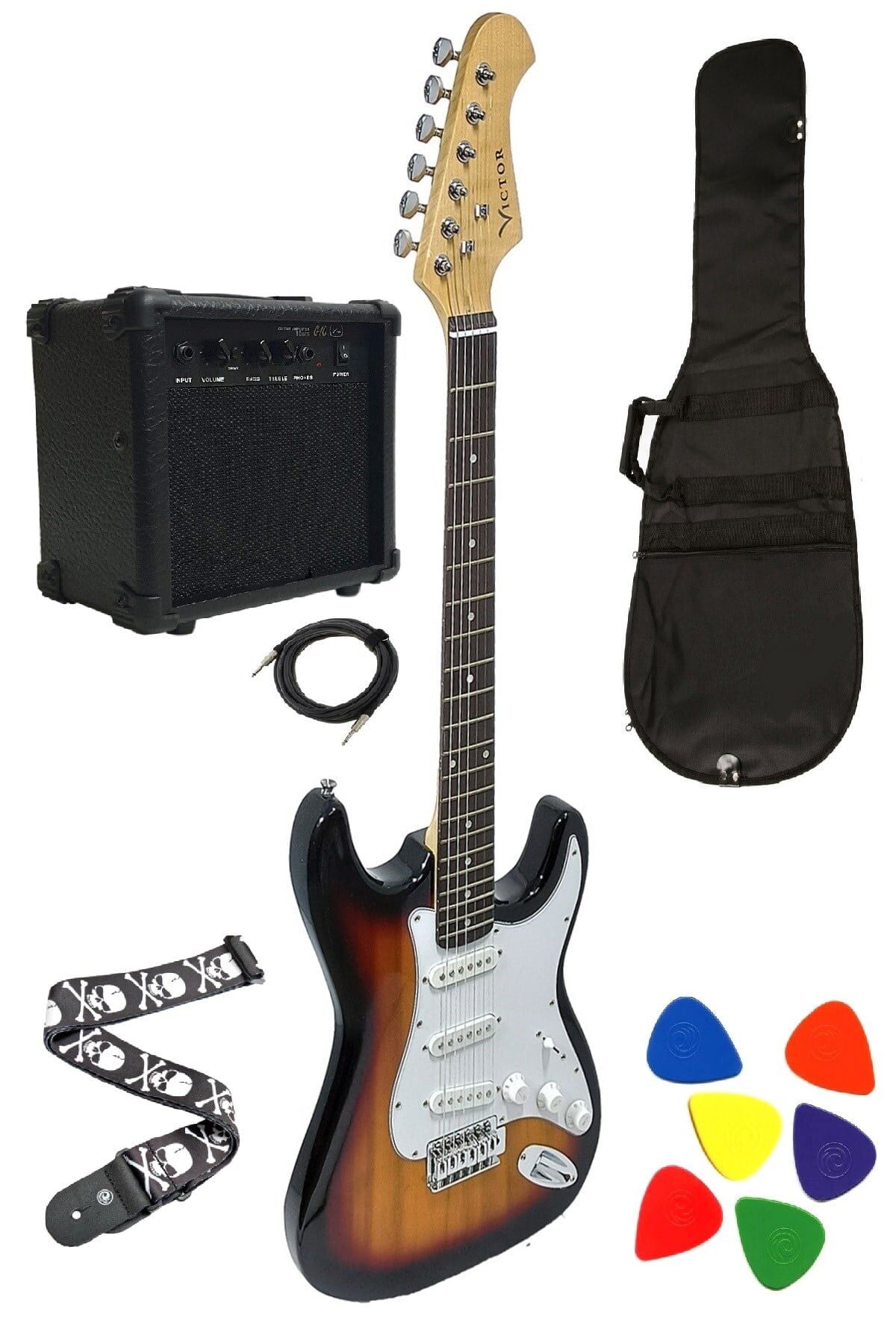 Victor SBST1 Elektro Gitar Seti (Günbatımı )