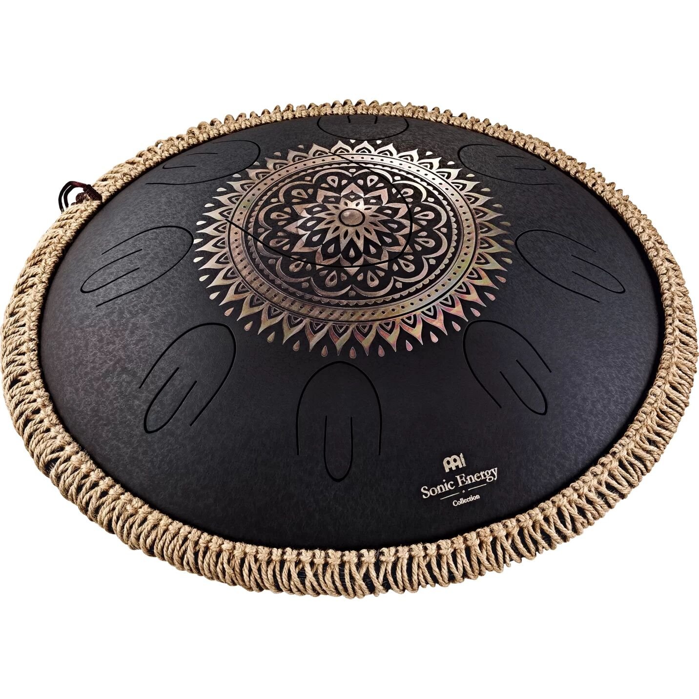 Meinl Sonic Energy Octave Steel Floral Design D-kurd 16'' Tongue Drum (Siyah)