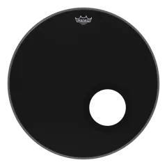 REMO POWERSTROKE® 3 EBONY® 22 İnç Siyah Delikli Bas Davul Derisi